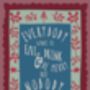 Christmas Eat Drink And Be Merry Tea Towel, thumbnail 2 of 4
