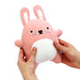 Plush Pink Rabbit Soft Toy, thumbnail 1 of 4