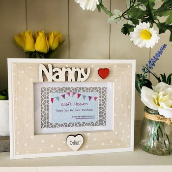 Personalised Nanny Photo Frame Birthday Gift, 3 of 7