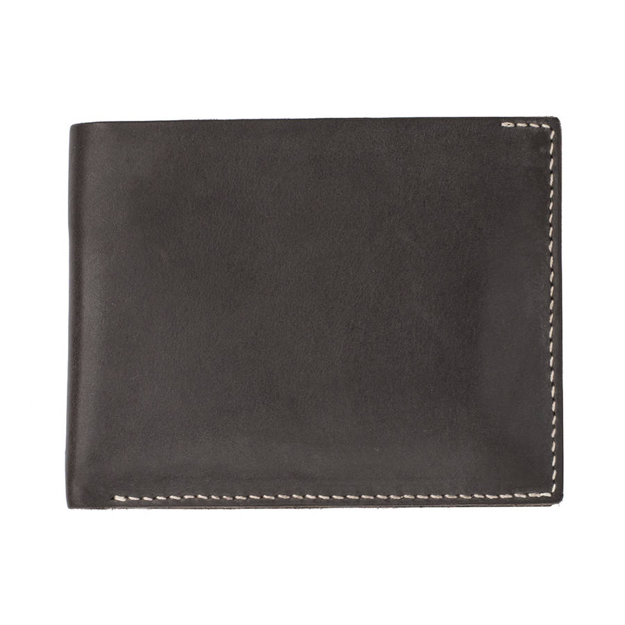 Men's Rugged Thick Leather Wallet By Wombat