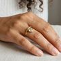 Floating Oval Diamond Ring, thumbnail 8 of 10