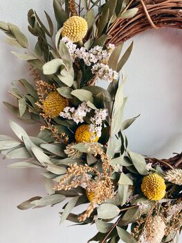 Dried Flower Spring Wreath, 4 of 4