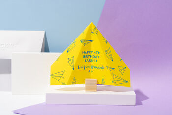 Paper Plane, Personalised Children's Birthday Card, 8 of 8