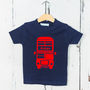 Personalised London Bus Childrens T Shirt, thumbnail 4 of 4