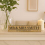 Personalised Mr And Mrs Wooden Wedding Sign, thumbnail 2 of 5