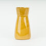 Large Handmade Stoneware Ochre Bouquet Vase For Flowers, thumbnail 1 of 4