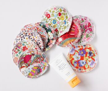 Liberty Reusable Face Pads For Skin Care / Make Up Pads, 2 of 10