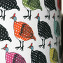 Colourful Guinea Fowl Handmade Stand Lampshade, thumbnail 5 of 8