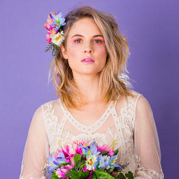 Maurelle Peony Daisy And Berry Headpiece And Corsage, 6 of 9