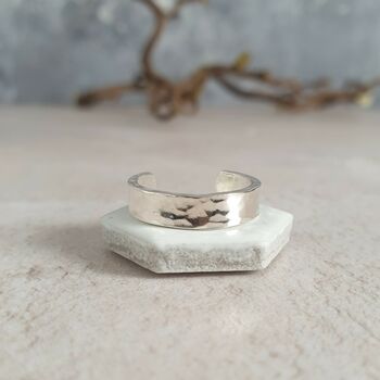 Wide Sterling Silver Toe Ring, 10 of 10