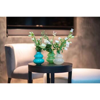 Skrzyszow Glass Vase Small Taupe, 2 of 5