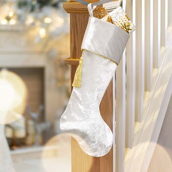 Luxury Plush Velvet Christmas Stockings, 4 of 4