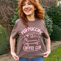 Puppuccino Coffee Club Organic Cotton T Shirt, thumbnail 1 of 2