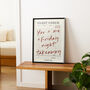 Personalised Guest Check Print | Custom Quote Kitchen Poster, thumbnail 1 of 8