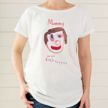 Personalised Mums T Shirt With Child's Drawing, 3 of 5