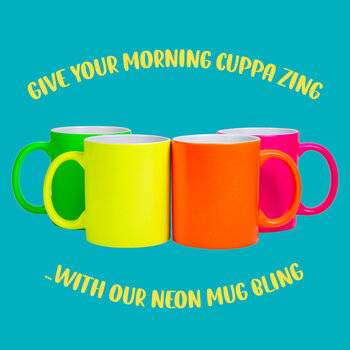 Funny Slogan Neon Mug || Too Old For This Shit, 2 of 2