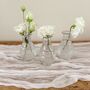 White Blue Crinkled Cheesecloth Wedding Table Runner 3m, thumbnail 4 of 4