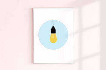Personalised 'Lightbulb Moment' Art Print, 2 of 2