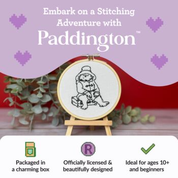 Paddington At The Train Station Mini Embroidery Kit, 2 of 8
