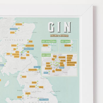 Personalised Scratch Off UK Gin Distilleries Print, 8 of 11