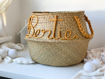Personalised Basket And Name Sign Set, 2 of 5