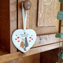 Personalised Cat Wedding Heart Keepsake, thumbnail 7 of 7