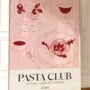 Pasta Club Print Kitchen Wall Art, thumbnail 2 of 8