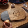 Personalised Initials Wood And Slate Chopping Board, thumbnail 2 of 5