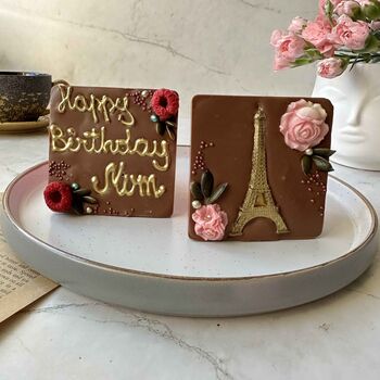 Chocolate Eiffel Tower, Paris Themed Artisan Gift, 4 of 8