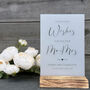 Classic Personalised Leave Your Wishes Sign Opaque, thumbnail 1 of 6