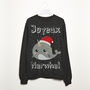 Joyeux Narwhal Women's Christmas Sweatshirt, thumbnail 5 of 5