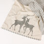 Set Of Two Woodland Stag Tea Towels, thumbnail 3 of 4