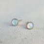 Natural Ethiopian Opal Earring Studs, thumbnail 4 of 5