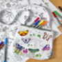Butterfly Colour In Crossbody Bag Kit + 10 Pens, thumbnail 1 of 8