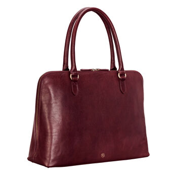 Women's Premium Leather Laptop Handbag 'Fiorella', 7 of 12