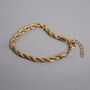 Steel Silver Chunky Rope Bracelet Adjustable Chain, thumbnail 8 of 11