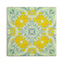 Yellow Green Botanical Ceramic Tile, thumbnail 1 of 9