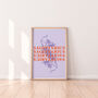 Sagittarius Zodiac Typography Print, thumbnail 2 of 6