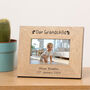 Personalised Our Grandchild Wood Picture Frame, thumbnail 1 of 4