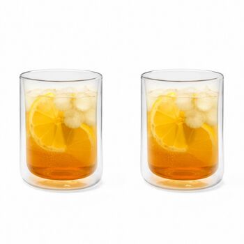 Double Wall San Remo Glass Coffee Or Tea Cup Set, 2 of 4