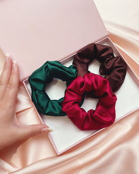 Silk Scrunchie Travel Trio Gift Set, 9 of 12