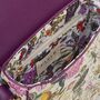 Floral Engravings Plum Saddle Bag, thumbnail 4 of 6