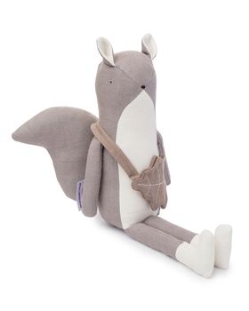 Linen Blend Squirrel Soft Toy, 4 of 5