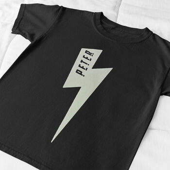Lightning Bolt Glow In The Dark T Shirt, 2 of 3