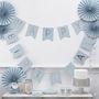 Pastel Blue And Silver 'Happy 1st Birthday' Bunting, thumbnail 3 of 3