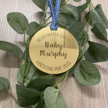 Pregnancy Announcement Keepsake Silver, Gold, Rose Gold, 8 of 9