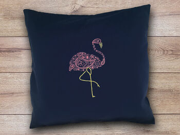 Flamingo Cushion Beginners Embroidery Kit, 4 of 4