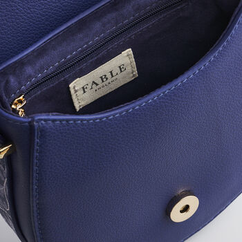 Blue Agnes Floral Saddle Bag, 8 of 8