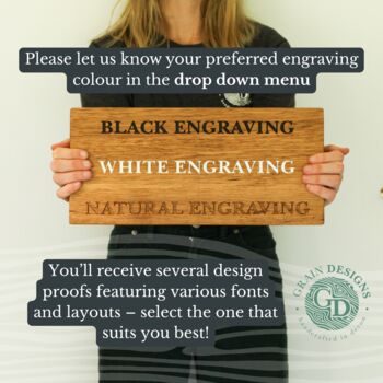 Country Lane Wooden Wedding Event Signs, 4 of 12