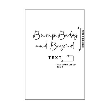 Bump, Baby And Beyond Personalised Notebook Journal, 3 of 12